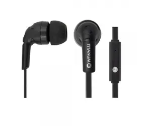 Titanum TH109K schwarz / Kopfhörer mit Mikrofon / 3,5-mm-Klinke / 1,2 m