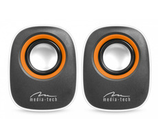 Media-Tech IBO weiß / Lautsprecher / 2.0 / RMS 6W / USB / 3,5-mm-Buchse