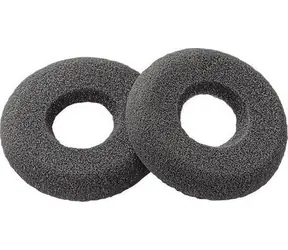 Plantronics Ersatz-Schaumstoffkissen mit Loch Schwarz - 2 Stück (Ohrpolster-Donut)
