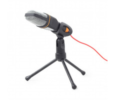 Gembird MIC-D-03 Tischmikrofon / Stativ / 3,5 mm Klinke / Schwarz