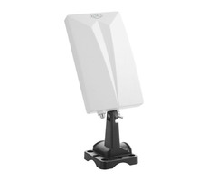 Xoro HAN 600 Innen- und Außen-DVB-T2-Antenne / DAB+ / UKW / LTE-Filter / Gewinn 3 dB / UHF / VHF/ weiß