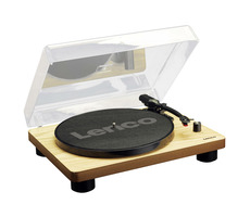LENCO LS-50 braun / Plattenspieler / 33 & 45 & 78 U/min / USB-A / Vorverstärker / Lautsprecher