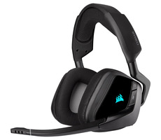 Corsair VOID RGB ELITE Wireless Gaming Headset schwarz / Gaming-Kopfhörer mit Mikrofon / 7.1 Surround / RGB / USB-RF-Dongle