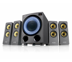 FENDA F&D F7770X schwarz / Lautsprecher / 4.1 / 80W / BT5.0 / UKW-Radio / USB-Wiedergabe / optischer Eingang / Fernbedienung
