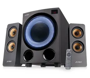 FENDA F&D F770X schwarz / Lautsprecher / 2.1 / 76W / BT5.0 / UKW-Radio / USB-Wiedergabe / optischer Eingang / Fernbedienung 