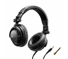 Hercules HDP DJ45 / DJ-Kopfhörer / 50-mm-Treiber / 95 dB / 60 Ohm / 3,5-mm-Klinke / Schwarz