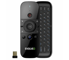 Evolveo FlyMotion D1 / kabellose Gyroskop-Maus mit Tastatur / USB-Adapter / Mikrofon / integrierter Akku / schwarz