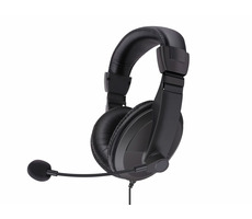 Sandberg SAVER Large USB / Kopfhörer mit Mikrofon / Drehmikrofon / Lautstärkeregler / USB-A / Schwarz