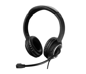 Sandberg MiniJack Chat / Headset mit Mikrofon / Drehmikrofon / Lautstärkeregler / 3,5-mm-Klinke / Schwarz