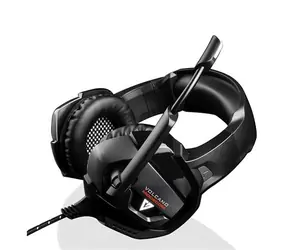 Modecom Volcano BOW schwarz / Gaming-Headset mit Mikrofon / 2,2 m Kabel / 3,5 mm Klinke / USB-Stromversorgung / LED