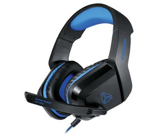 YENKEE Guerrilla schwarz-blau / Kopfhörer mit Mikrofon / Klinke 3,5 mm / 2,1 m