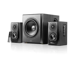 Edifier S351DB schwarz / 2.1 / Lautsprecher / 150 W RMS / Bluetooth / 3,5 mm Klinke / optischer Eingang 