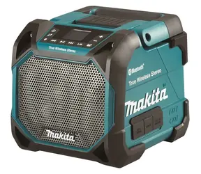 Makita DMR 203 / Akkubetriebener Baulautsprecher / Bluetooth 5.0 / 3,5 mm Klinke / IP65 / ohne Akku