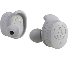 AUDIO-TECHNICA ATH-SPORT7TWGY grau / kabellose In-Ear-Kopfhörer / mit Mikrofon / Bluetooth