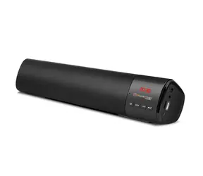 Technaxx MusicMan Mini Soundbar BT-X54 / Bluetooth-Lautsprecher / 2x 5W / BT 5.1 / FM / USB / MicroSD / AUX-IN / schwarz