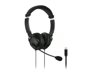 Kensington K97457WW USB-C Hi-Fi schwarz / Kopfhörer mit Mikrofon / 40-mm-Treiber / 270° drehbar / USB-C