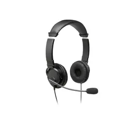 Kensington K97601WW USB Hi-Fi schwarz / Kopfhörer mit Mikrofon / 40mm Treiber / um 270° drehbar / USB / 1,8m