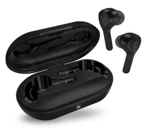 Connect IT Hyperbass True Wireless Sonic+ schwarz / kabellose In-Ear-Kopfhörer / TWS / Mikrofon / BT5 / Ladecase