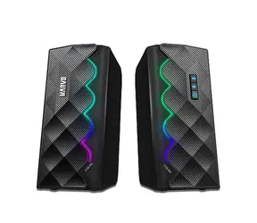 Marvo SG-269 schwarz / Lautsprecher / RGB / 2x3W / 160Hz - 20 kHz / Bluetooth / 3,5mm+USB-Stromversorgung / 1,2m