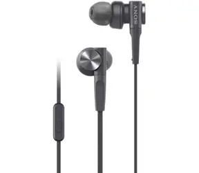 Sony Extra Bass MDR-XB55AP schwarz / Kopfhörer mit Mikrofon / 12 mm / 1,2 m / 3,5 mm Klinkenstecker