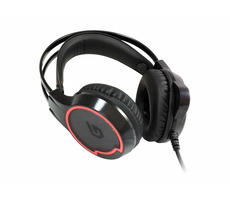 Conceptronic ATHAN01B schwarz / Kopfhörer mit Mikrofon / 7.1 / RGB-LED / USB-A