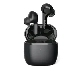 EarFun Air schwarz / kabellose Kopfhörer / Mikrofon / Bluetooth 5.0 / IPX7 / Ladeetui 