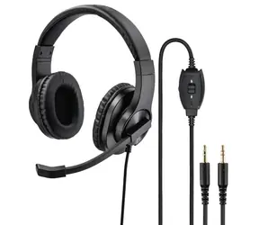 HAMA PC-Headset HS-P300 Stereo schwarz / MUTE-Taste / Lautstärkeregler