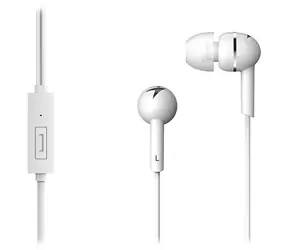 Genius HS-M300 weiß / In-Ear-Kopfhörer / Mikrofon / 3,5-mm-Klinke / Kabel 1,1 m