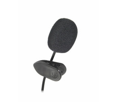 Esperanza EH178 schwarz / Mini-Mikrofon mit Clip / 3,5-mm-Klinke / 1,5 m Kabel