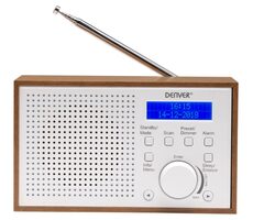 Denver DAB-46 weiß / Tischradio / DAB+ / UKW / Netzteil oder 4X AA Batterien