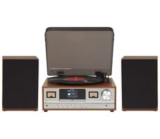 Denver MRD-52 helles Holz / Plattenspieler / CD / DAB+ und UKW / Bluetooth / AUX / Kopfhörerausgang