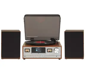 Denver MRD-52 helles Holz / Plattenspieler / CD / DAB+ und UKW / Bluetooth / AUX / Kopfhörerausgang