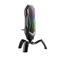 Tracer Spider RGB schwarz / Tischmikrofon / omnidirektional / flexibler Arm / Schalter / 1,7 m