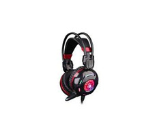 A4Tech BLOODY G300 schwarz / Gaming-Headset mit Mikrofon / Klappmikrofon / USB / 2x 3,5-mm-Klinke / 2 m