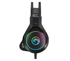 Marvo HG8901 schwarz / Kopfhörer mit Mikrofon / 2x 3,5mm Klinke / Hintergrundbeleuchtung / Kabel 2,1m 