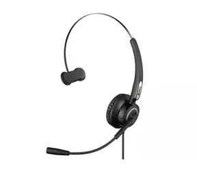Sandberg USB Pro Mono Headset schwarz / Mono-Kopfhörer mit Mikrofon / USB / 2,1 m