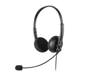 Sandberg MiniJack Office Saver schwarz / Kopfhörer mit Mikrofon / 3,5-mm-Klinke / 1,5 m