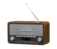 Denver DAB-18 braun / UKW-Radio / 2x 2W / DAB+ / Alarm / RDS / LCD / AUX IN