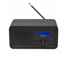 Denver DAB-30 schwarz / UKW-Radio / 1W RMS / DAB+ / Alarm / LCD / 3,5-mm-Klinke