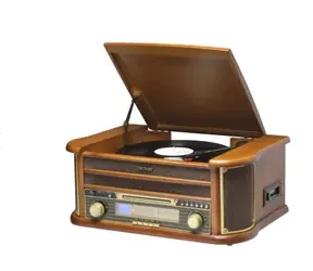 Denver MCR-50MK3 braun / Plattenspieler / 2x 2,5W RMS / FM&AM Radio / CD / TAPE / USB / MP3