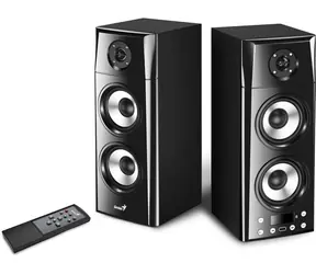 Genius -Lautsprecher SP-HF2800 BT / 2.0 / 60 W / Holz / Bluetooth / USB / Fernbedienung