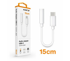Aligator Audio-Adapter USB-C auf 3,5-mm-Klinke weiß