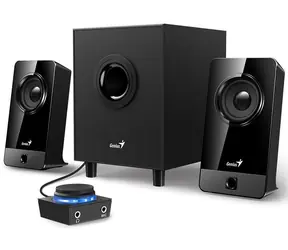 Genius SW-2.1 300X schwarz / Holzlautsprecher / 2.1 / 10W 