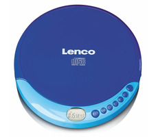 LENCO CD-011 blau / tragbarer CD-Player / 3,5 mm Klinke / CD&CD-R&CD-RW