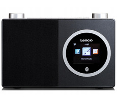 LENCO DIR-70BK / Internetradio / 3 W / 3,5-mm-Buchse / WLAN / Bluetooth