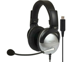 Koss SB45 USB schwarz-silber / Kopfhörer mit Mikrofon / USB / 2,4m / ohne Code / Nachverkauf