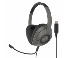 Koss SB42 USB schwarz-grau / Kopfhörer mit Mikrofon / USB / 2,4m 