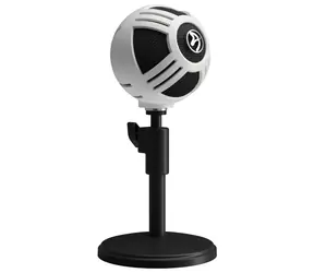 Arozzi SFERA weiß-schwarz / Tischmikrofon / Kugelcharakteristik / USB 