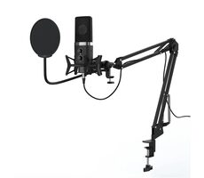 uRage Stream 900 HD Studio schwarz / Streaming-Mikrofon / USB / Kondensator / Win 7-8-10 / Mac 