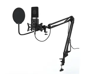 uRage Stream 900 HD Studio schwarz / Streaming-Mikrofon / USB / Kondensator / Win 7-8-10 / Mac 